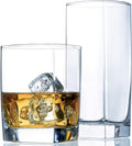 Drinking Glasses Set of 16 – Modern Drinkware Kitchen Items & Home Essentials for Daily Usage