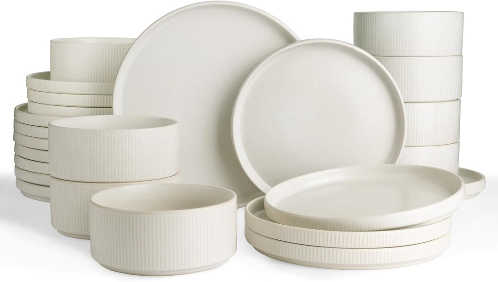 Modern Ceramic Dinnerware Set – Minimalist Plates & Bowls Collection