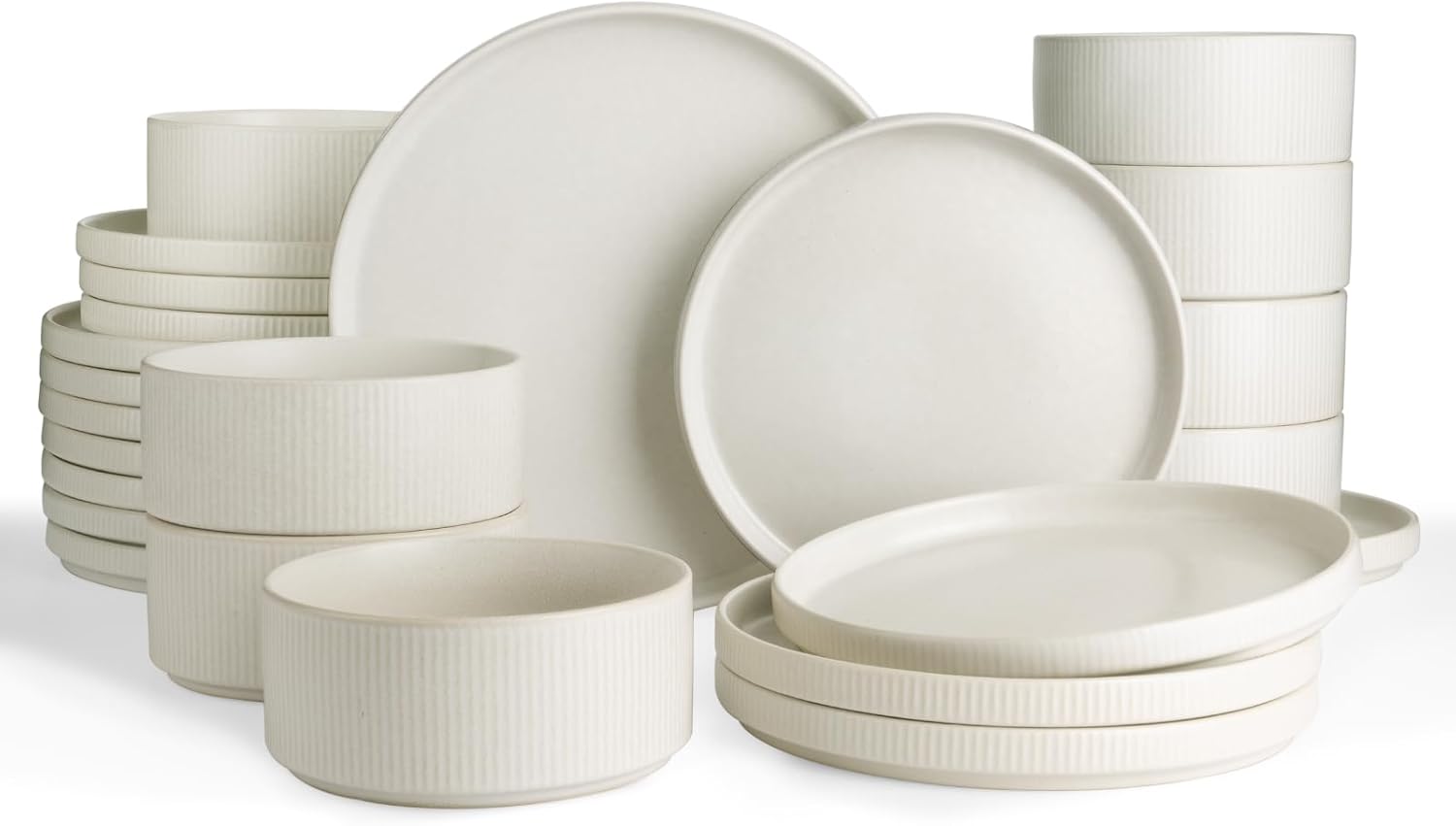 Modern Ceramic Dinnerware Set – Minimalist Plates & Bowls Collection